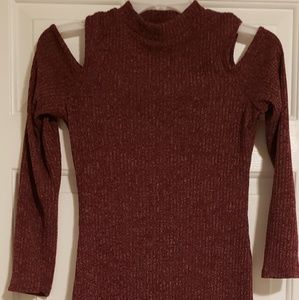 Burgundy Sweater Dress